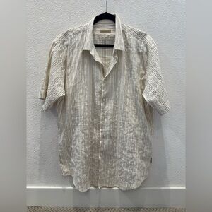 Ted Baker striped short-sleeve button-down